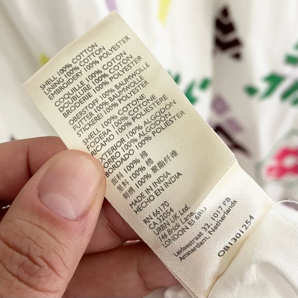 Anthropologie Sleeveless Abstract Embroidered Cutout Dress XL - Picture 8 of 9